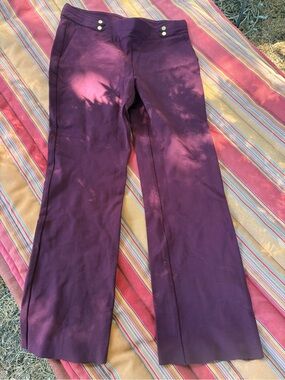 Anne Klein Plum Wide-Leg Pants